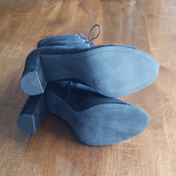 BCBG Black Suede Booties - Picture 5 of 5